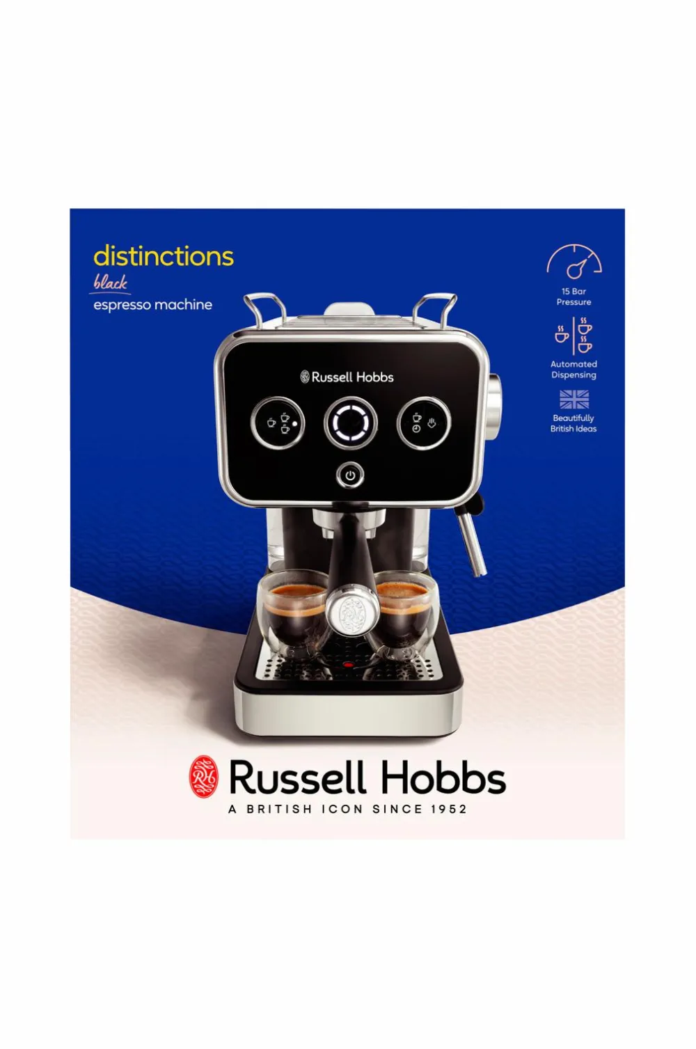 Russell Hobbs Kaffe- & Espressomaskiner>Espressomaskine Distinctions Espresso Machine 26450-56 No color