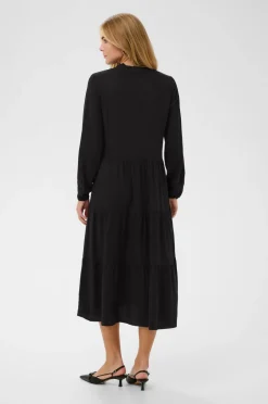 Saint Tropez Kjole EdinaSZ Maxi LS Dress Black