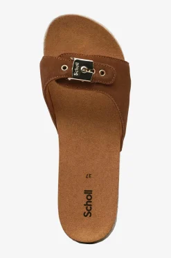 Scholl Iconic Sandaler SL Pescura Margot Suede Cognac Clearance