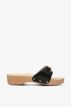 Scholl Iconic Træsko SL Pescura Heel Black Sale