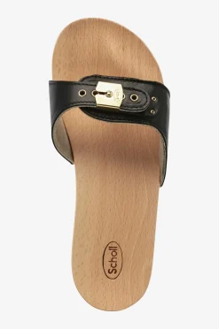 Scholl Iconic Træsko SL Pescura Heel Black Sale