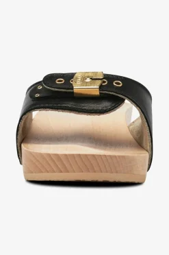 Scholl Iconic Træsko SL Pescura Heel Black Sale