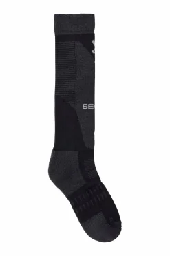 Seger Skisokker Core Wool Black Discount