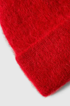 Selected FEMME Hue SsfFiona Alpaca Blend Beanie Equestrian red
