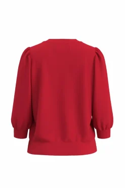 Selected FEMME Sweatshirts & Hoodies>Sweatshirt slfTenny 3/4 Sweat Top Equestrian red