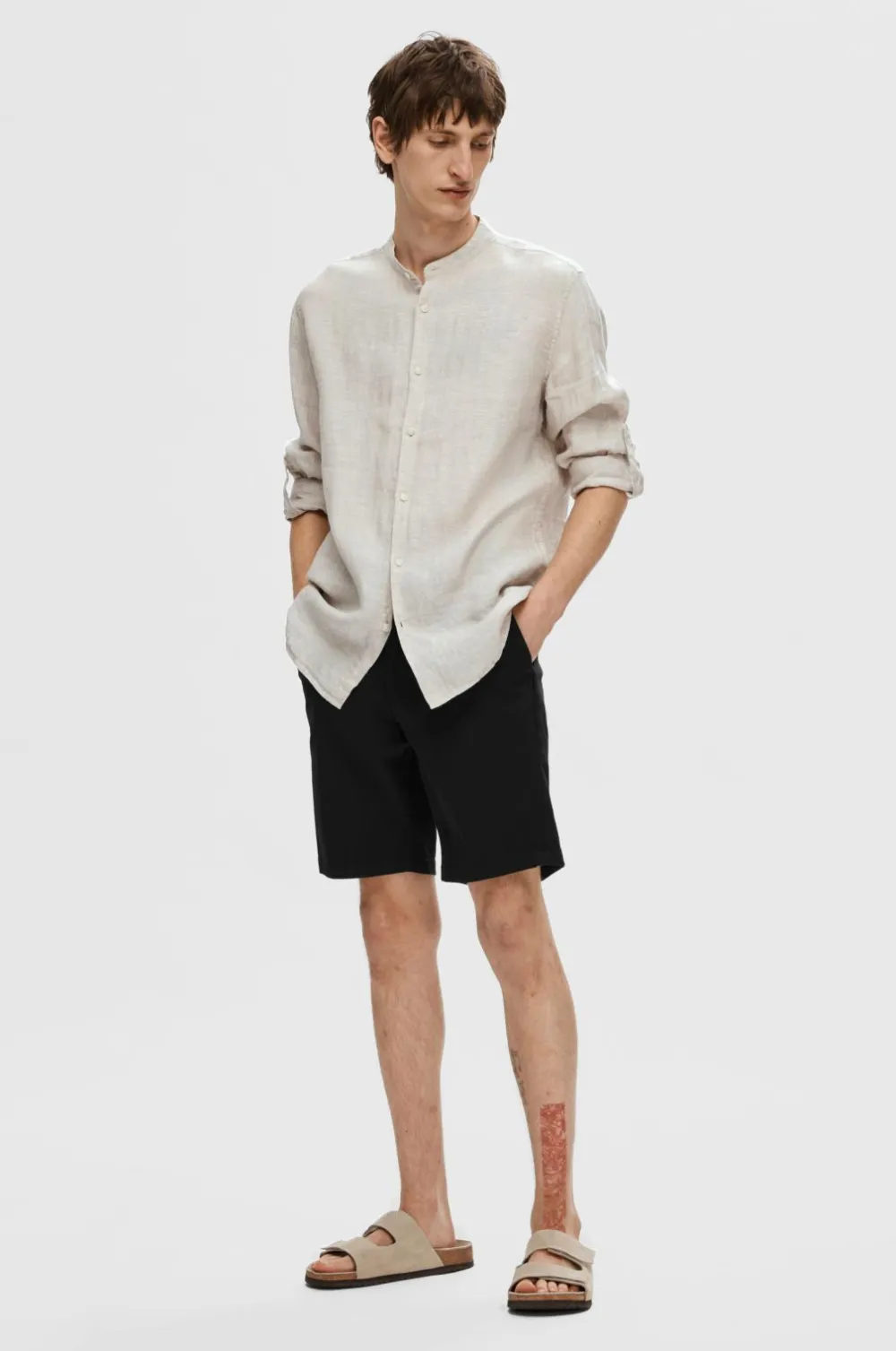 Selected HOMME Shorts>Chinoshorts slhSlim-Miles Flex Shorts Black