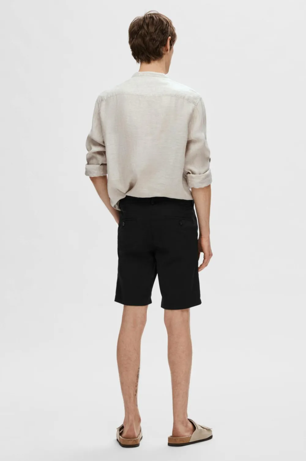 Selected HOMME Shorts>Chinoshorts slhSlim-Miles Flex Shorts Black