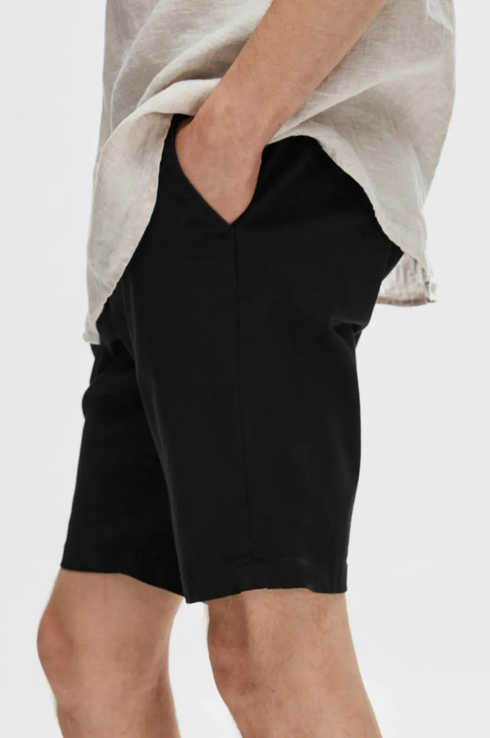 Selected HOMME Shorts>Chinoshorts slhSlim-Miles Flex Shorts Black