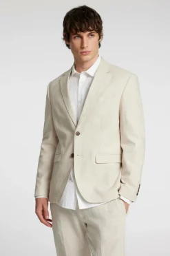 Selected HOMME Habitjakke slhReg-Malik Sun Blz Oatmeal Clearance