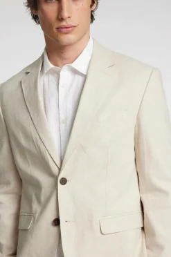 Selected HOMME Habitjakke slhReg-Malik Sun Blz Oatmeal Clearance