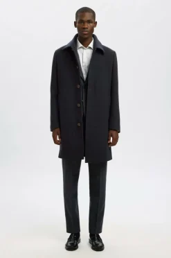 Selected HOMME Habitjakke slhSlim-reed Wool Blz Dark sapphire Outlet