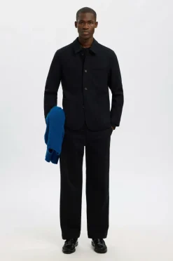 Selected HOMME Jakke slhLandon Wool Blend Navy blazer Best