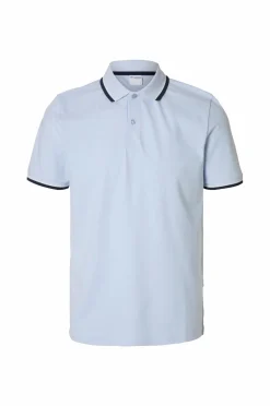 Selected HOMME Poloshirt slhSlim-Atlas Sport SS Polo Cashmere blue Outlet