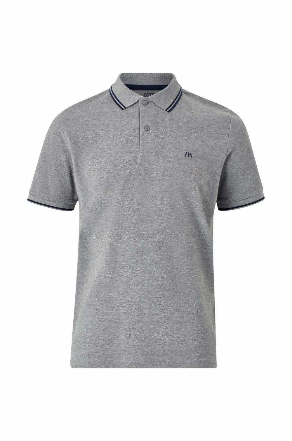 Selected HOMME Poloshirts>Poloshirt slhDante Sport SS Polo W Medium grey melange