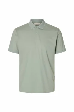 Selected HOMME Poloshirt slhFave Button SS Polo Aqua gray New
