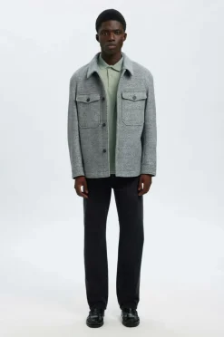 Selected HOMME Poloshirt slhFave Button SS Polo Aqua gray New