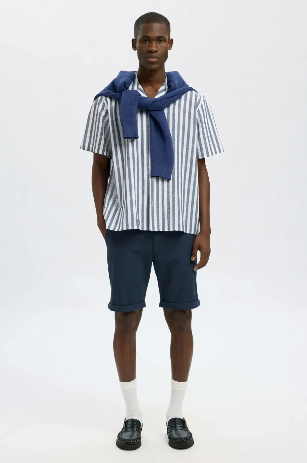 Selected HOMME Shorts slhSlim-Luton Flex Dark sapphire Sale
