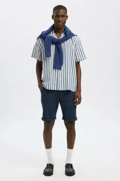 Selected HOMME Shorts slhSlim-Luton Flex Dark sapphire Sale