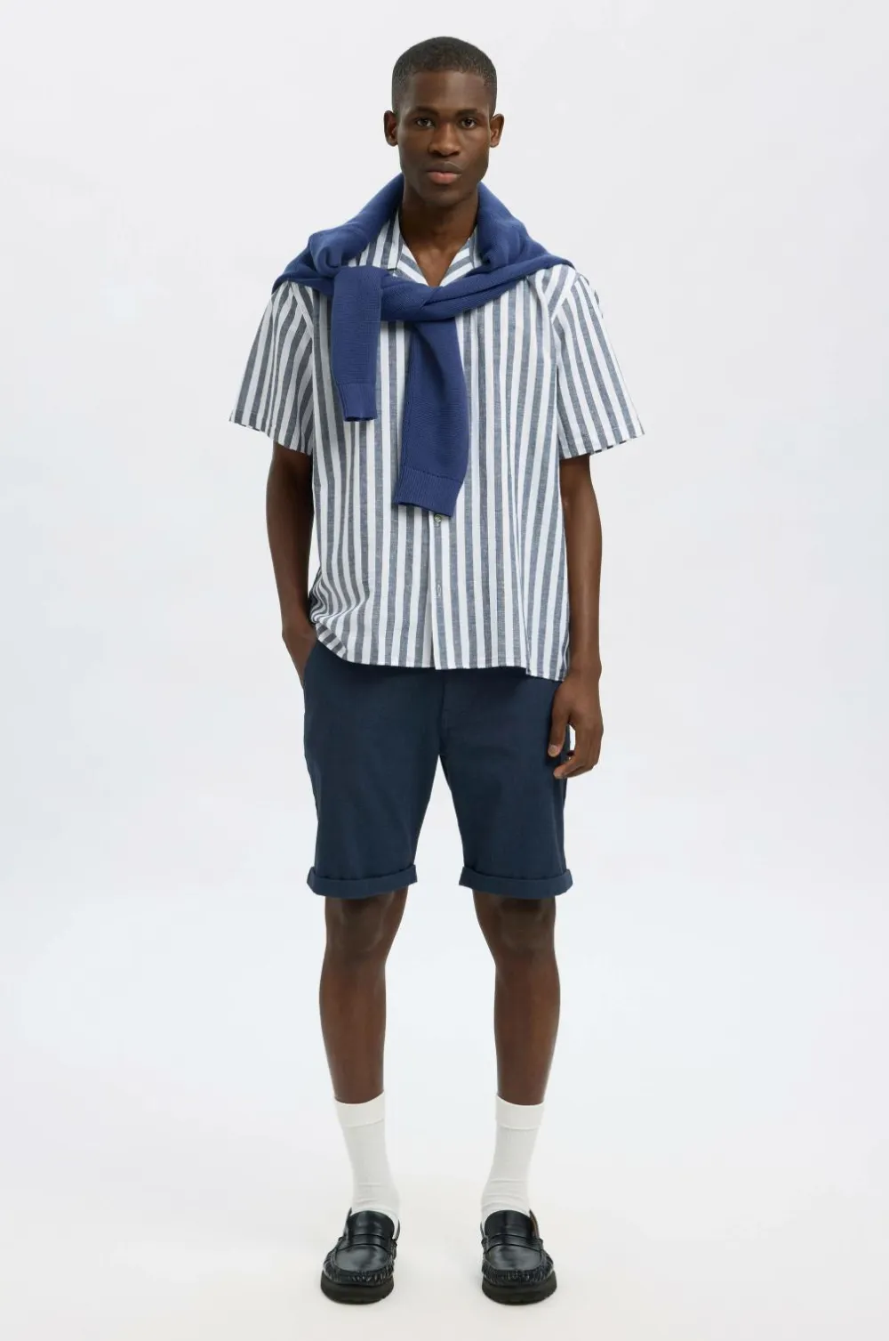 Selected HOMME Shorts slhSlim-Luton Flex Dark sapphire Sale