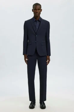 Selected HOMME Skjorte slhSlim-Performance Shirt LS Sky captain Clearance