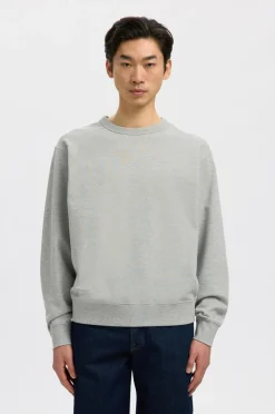 Selected HOMME Sweatshirt slhRelaxluke LS Sweat Crew Neck Light grey melange Best