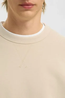 Selected HOMME Sweatshirt slhRelaxluke LS Sweat Crew Neck Oatmeal Sale