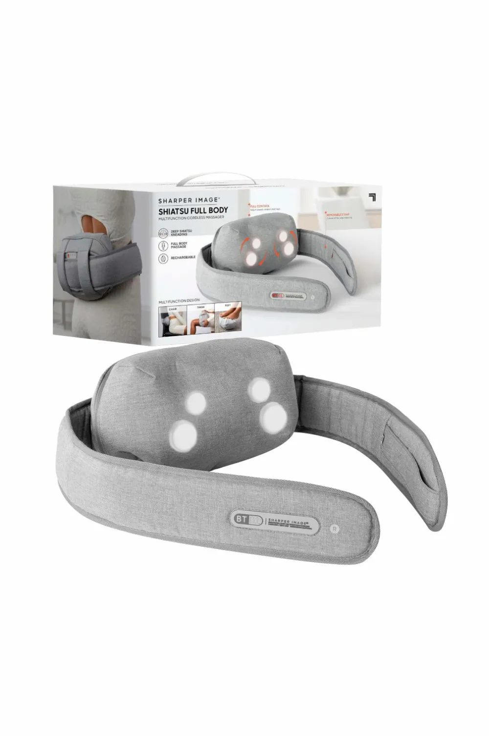 Sharper Image Massager Multi-Function Shiatsu Full Body Ledningsfri Hot