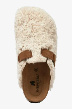 Shepherd Fåreskindstøfler Roma Creme Discount