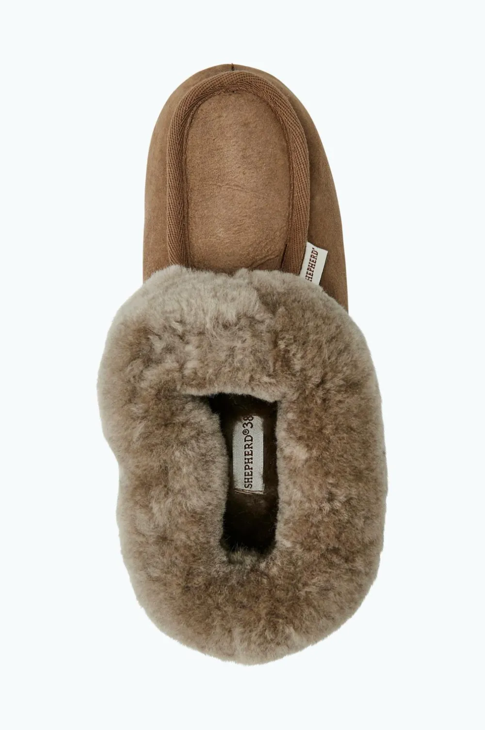 Shepherd Hjemmesko>Hjemmesko i lammeskind Moa Sandbeige