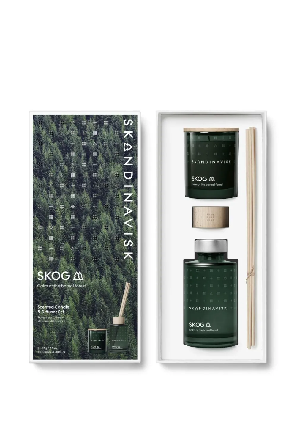 Skandinavisk Gavesæt SKOG Scented Candle & Diffuser No Color Clearance
