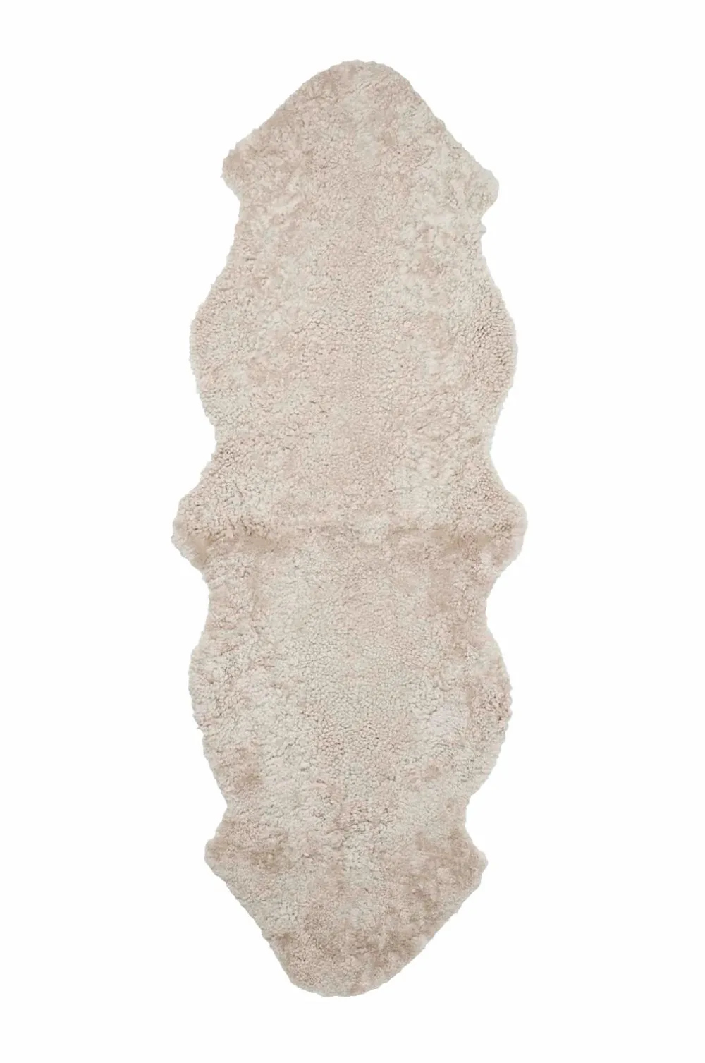 Skinnwille Skind & Skindtæpper>Fåreskind Curly Dobbelt Sand