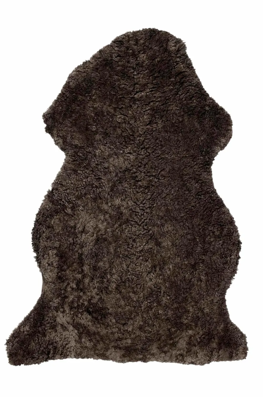 Skinnwille Skind & Skindtæpper>Fåreskind Curly Brown mellange