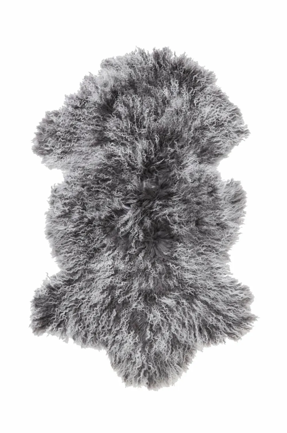 Skinnwille Skind & Skindtæpper>Fåreskind Shansi Grey snowtop