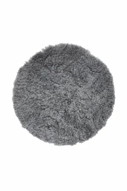 Skinnwille Pelshynde fåreskind rund Curly Gotland Grey