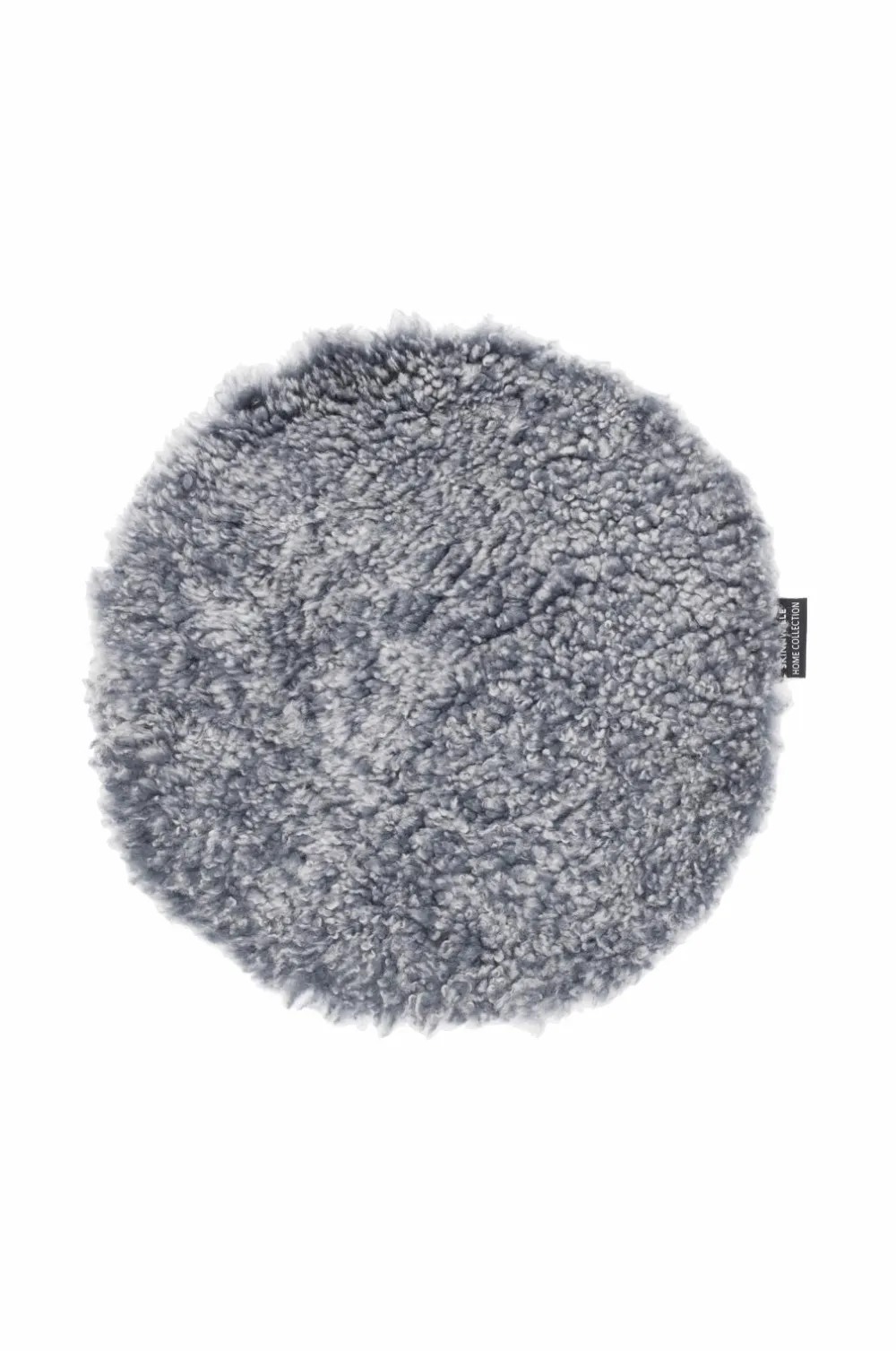 Skinnwille Pelshynde fåreskind rund Curly Grapphite Clearance