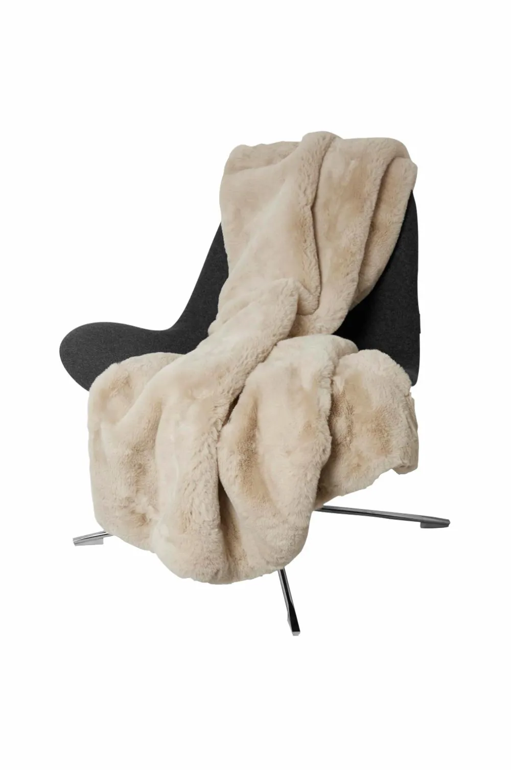 Skinnwille Tæpper & Plaider>Plaid Fluffy BEIGE