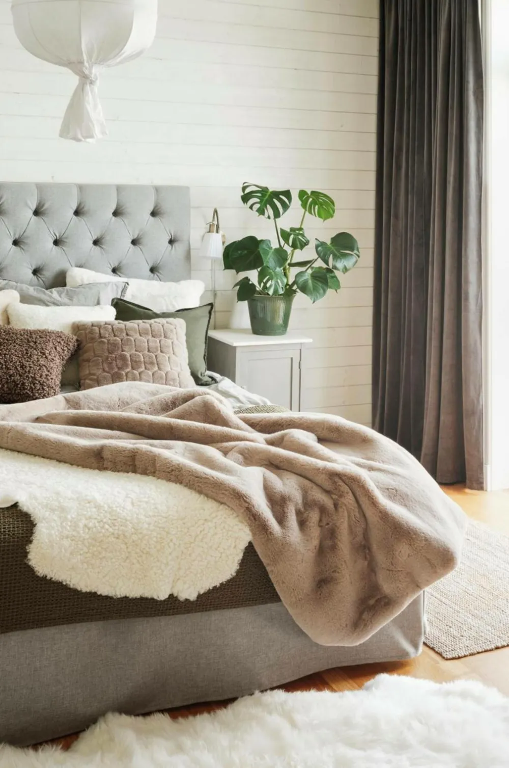 Skinnwille Tæpper & Plaider>Plaid Fluffy BEIGE