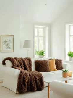 Skinnwille Skind imitation Wooly Brown Outlet