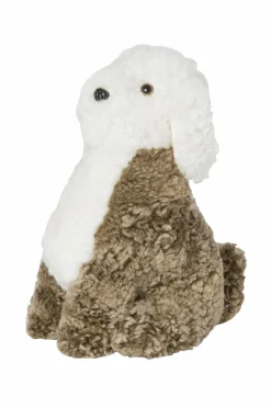 Skinnwille Snowy i fåreskind Curly Sahara/white Clearance