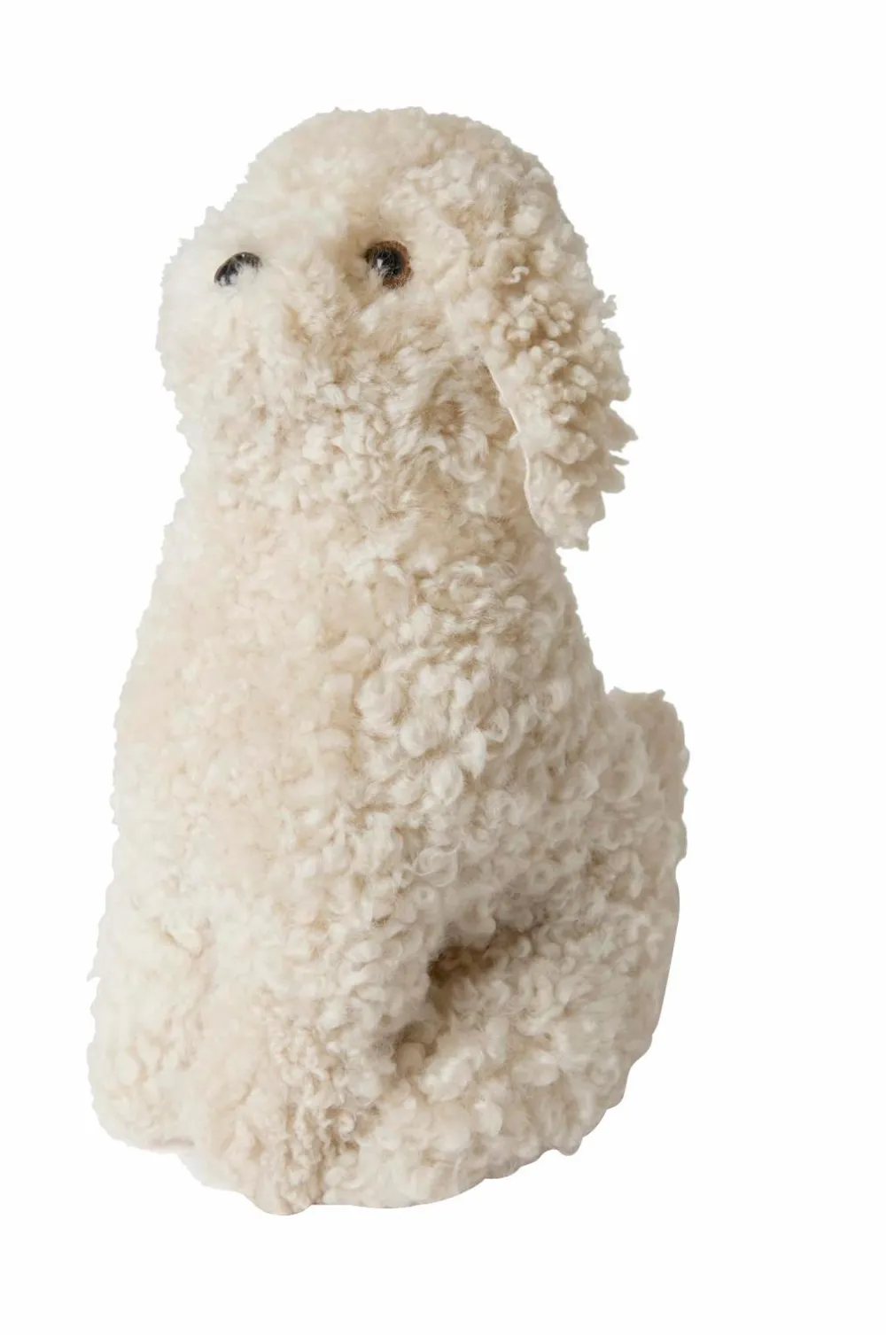 Skinnwille Snowy i fåreskind Curly Ivory Hot