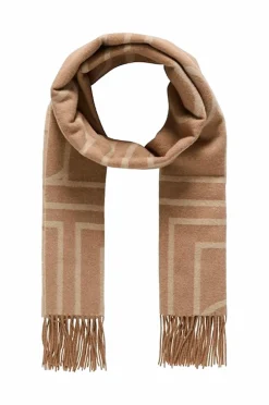 Soaked in Luxury Halstørklæde slPentile Scarf Burro Monogram Outlet