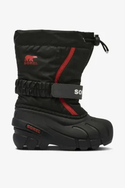 Sorel Vinterfodtøj|Boots, Støvler & Snørestøvler>Vinterstøvler Childrens Flurry Black, Bright R