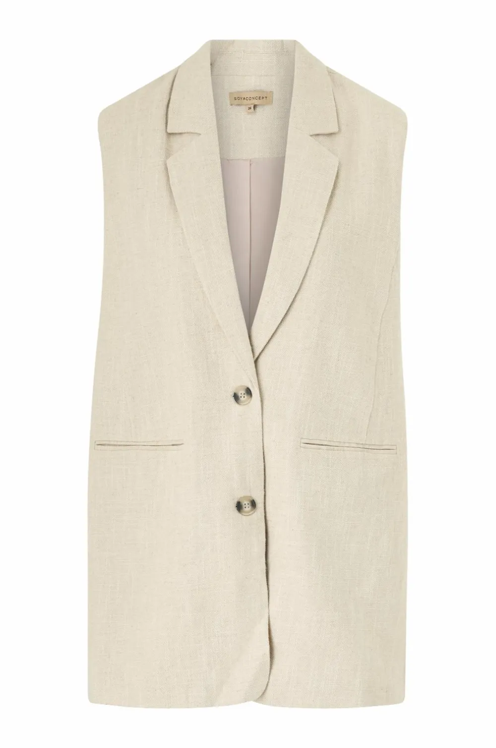 Soyaconcept Blazere & Veste>Vest ssSimi 1 Sand