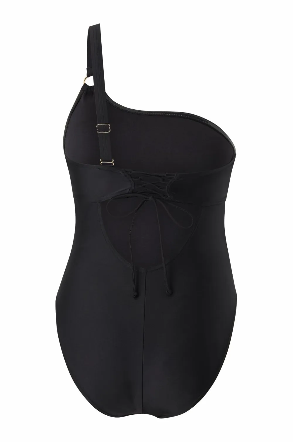 Speedo Badetøj|Badetøj>Badedragt Womens Shaping Asymmetric 1 Piece Black