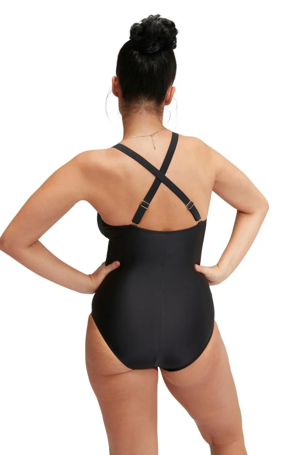 Speedo Badetøj|Badetøj>Badedragt Womens Shaping V Neck 1 Piece Black