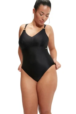 Speedo Womens Shaping Strappy 1 Piece Black Online