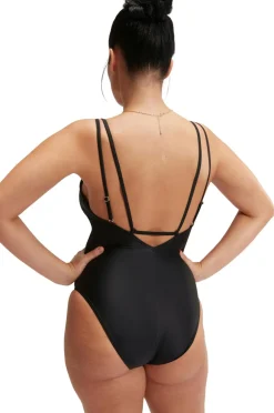 Speedo Womens Shaping Strappy 1 Piece Black Online