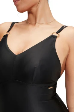 Speedo Womens Shaping Strappy 1 Piece Black Online