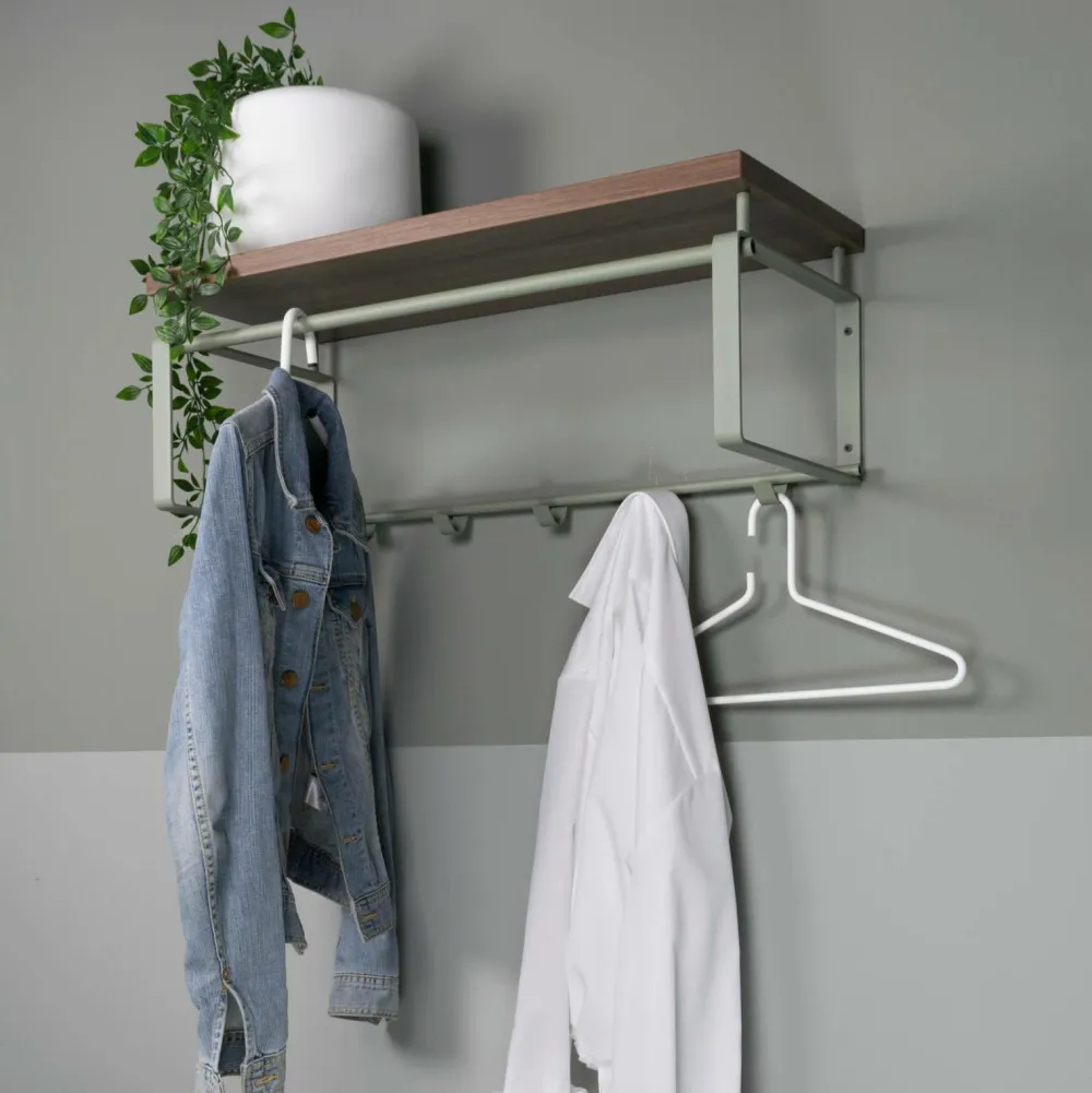 Spinder Design Knagerække Rex 3 Støvet grøn New