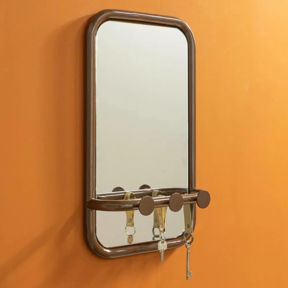 Spinder Design Retro Spejl Chokoladebrun New